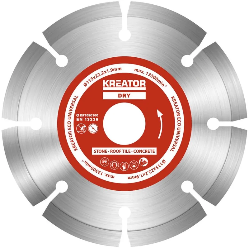 Accessories - KRT080100 - Diamantschijf eco - Ø 115mm - 3 st. by Kreator – product image