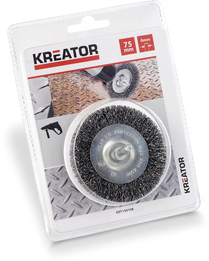Accessories - KRT150108 - Schijfborstel boormachine - Ø 75mm staal by Kreator – product image
