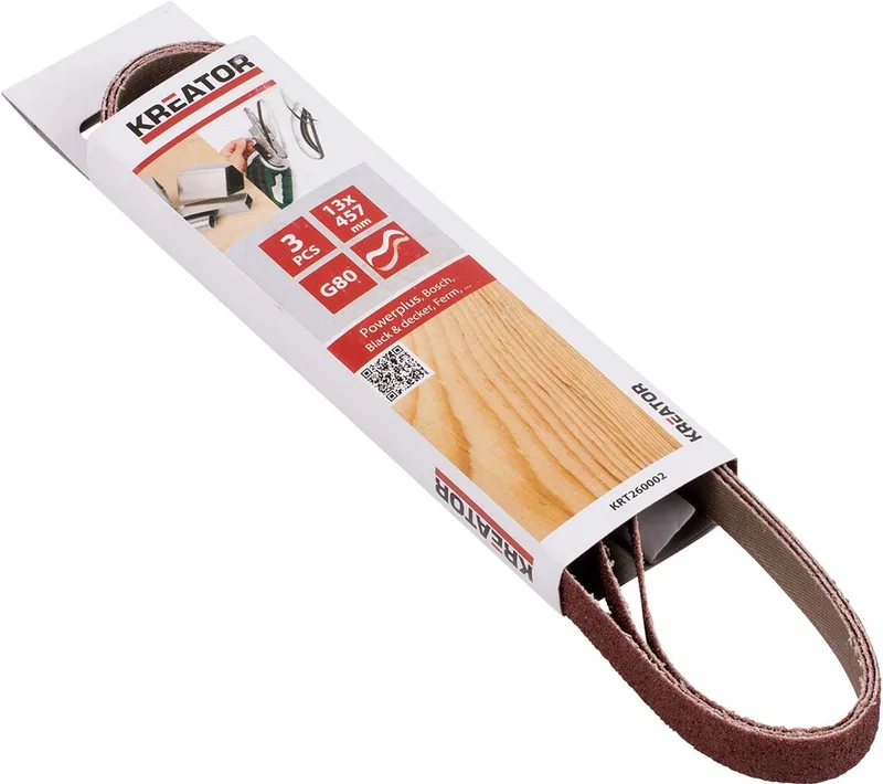 Accessories - KRT260002 - Schuurband - 13x457mm - K80 - 3 st. de Kreator – image du produit