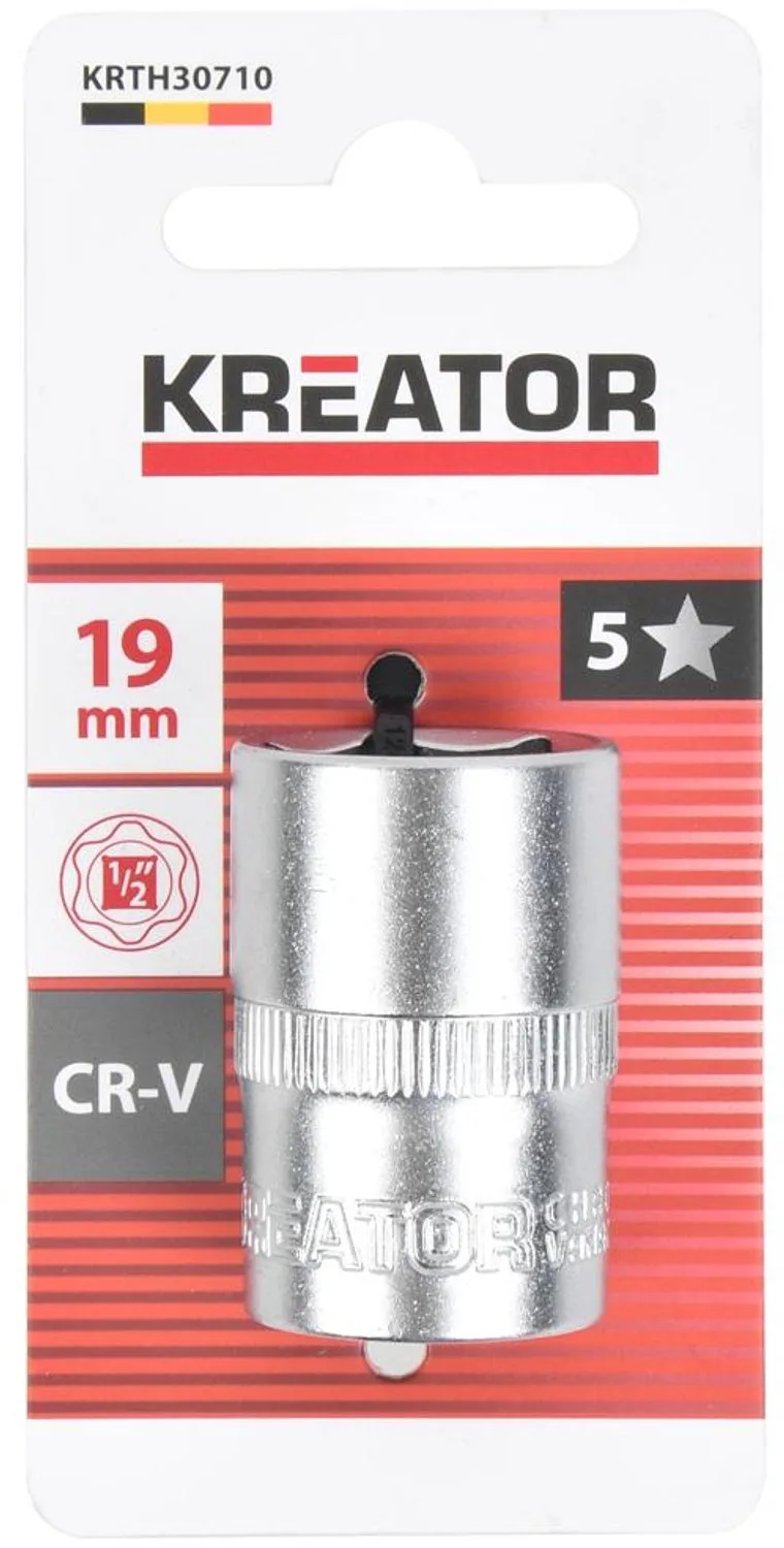 Dopsleutel KRTH30710 -19mm - ratelsleutel - 1/2" verbinding-Gereedschap, handgereedschap von Kreator – Produktbild