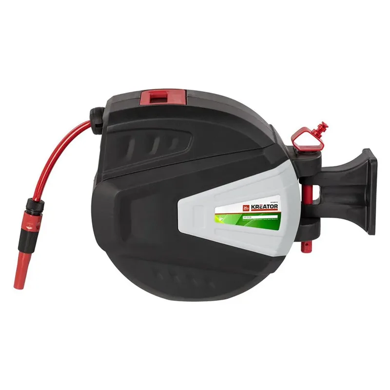 Garden - KRTGR6713 - Slanghaspel 20m van Kreator, Grijs, Zwart – productafbeelding 2 van 4