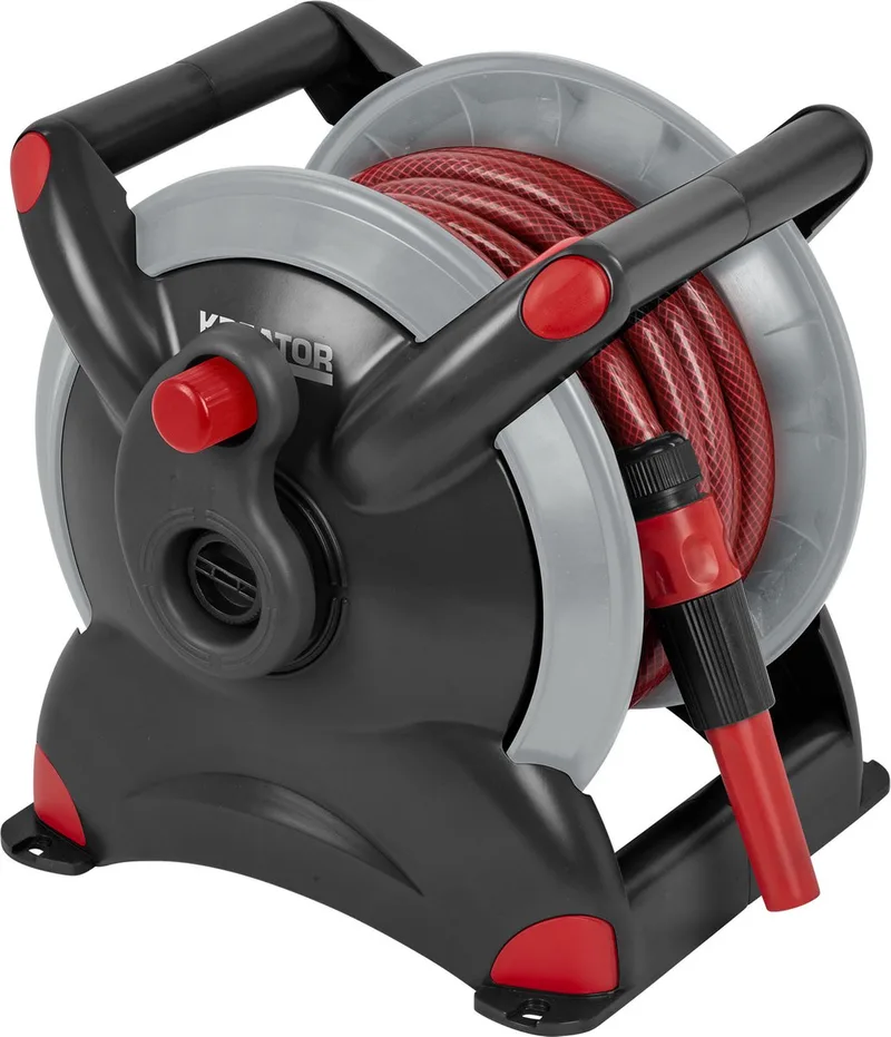 Garden - KRTGR6720 - Slanghaspel - 15m fra Kreator, Sort, Rød – produktbillede 1 af 4