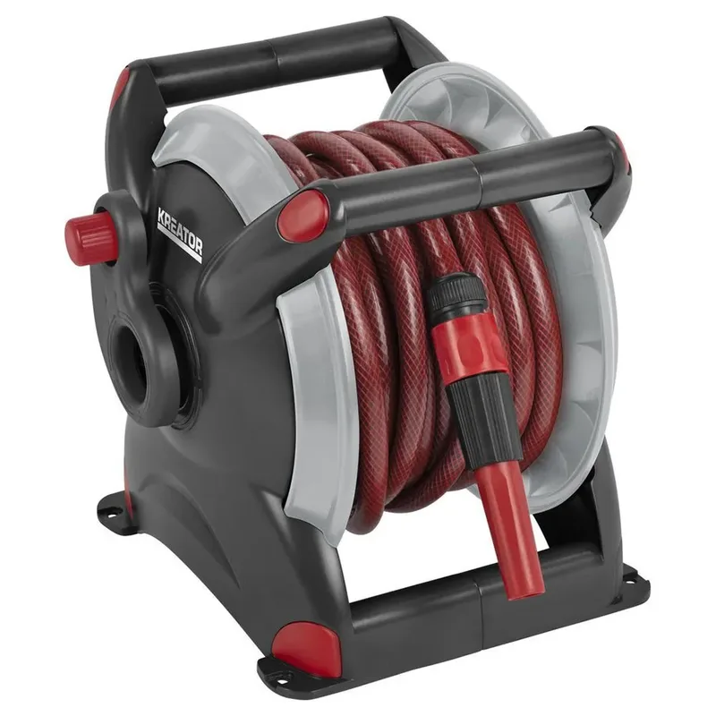 Garden - KRTGR6720 - Slanghaspel - 15m fra Kreator, Sort, Rød – produktbillede 2 af 4