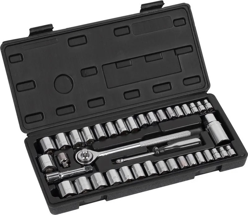 Hand tools - KRT500103 - Dopsleutelset - 39 st. by Kreator, Metaal – product image