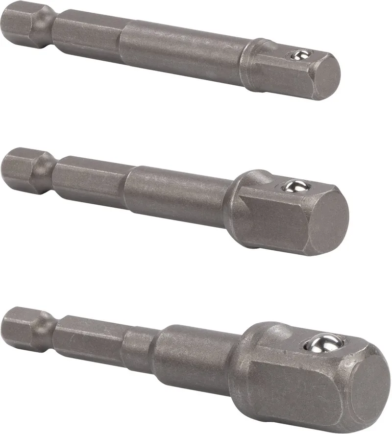 Hand tools - KRT502102 - Dopsleutel lang - adaptor - 3 st. von Kreator, Metaal – Produktbild