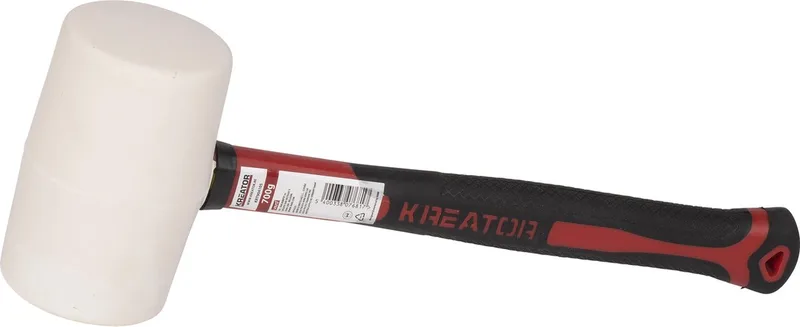 Hand tools - KRT904105 - Rubberen hamer - 700g - fiber - wit von Kreator – Produktbild