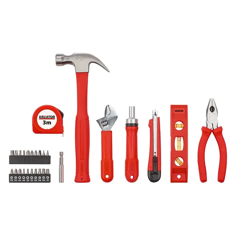 Hand tools - KRT951014 - Gereedschapsset gemengd - 28 st. von Kreator, Rot, Schwarz – Produktbild 6 von 6