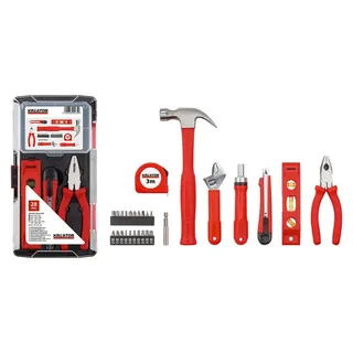 Hand tools - KRT951014 - Gereedschapsset gemengd - 28 st. von Kreator, Rot, Schwarz – Produktbild 4 von 6
