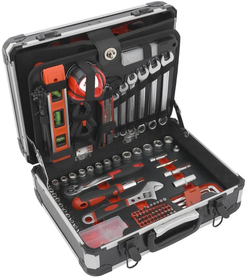 Hand tools - KRTH10006 - Gereedschapsset gemengd - 259 st. by Kreator, Black, Red – product image