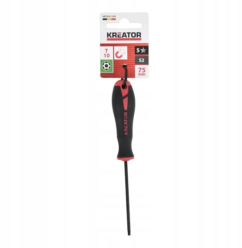 Hand tools - KRTH21105 - Schroevendraaier torx - 75mm, T10 de Kreator, Noir – image du produit
