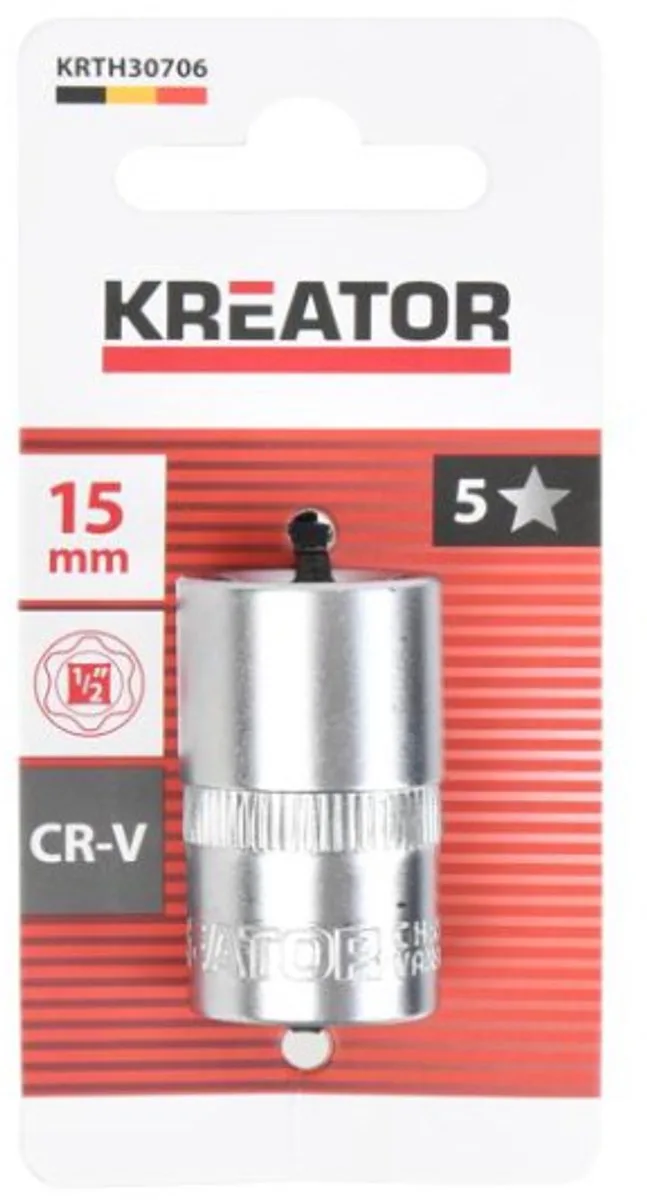 Hand tools - KRTH30706 - Dopsleutel - 15mm by Kreator – product image