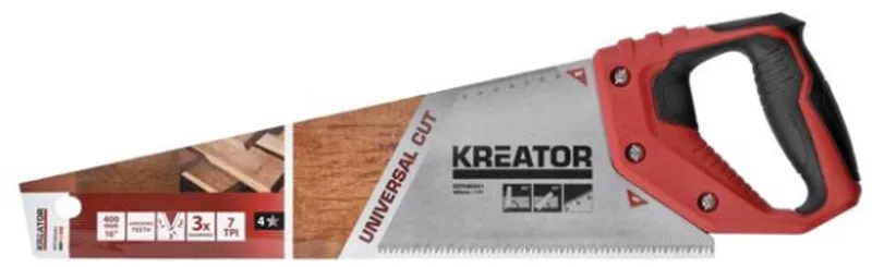 Hand tools - KRTH80001 - Handzaag - 400mm 7 TPI van Kreator – productafbeelding