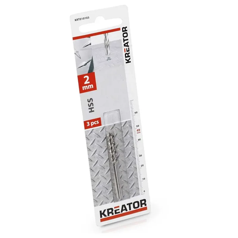 Hss 2x49 Mm Metaalboor 3 Eenheden by Kreator – product image