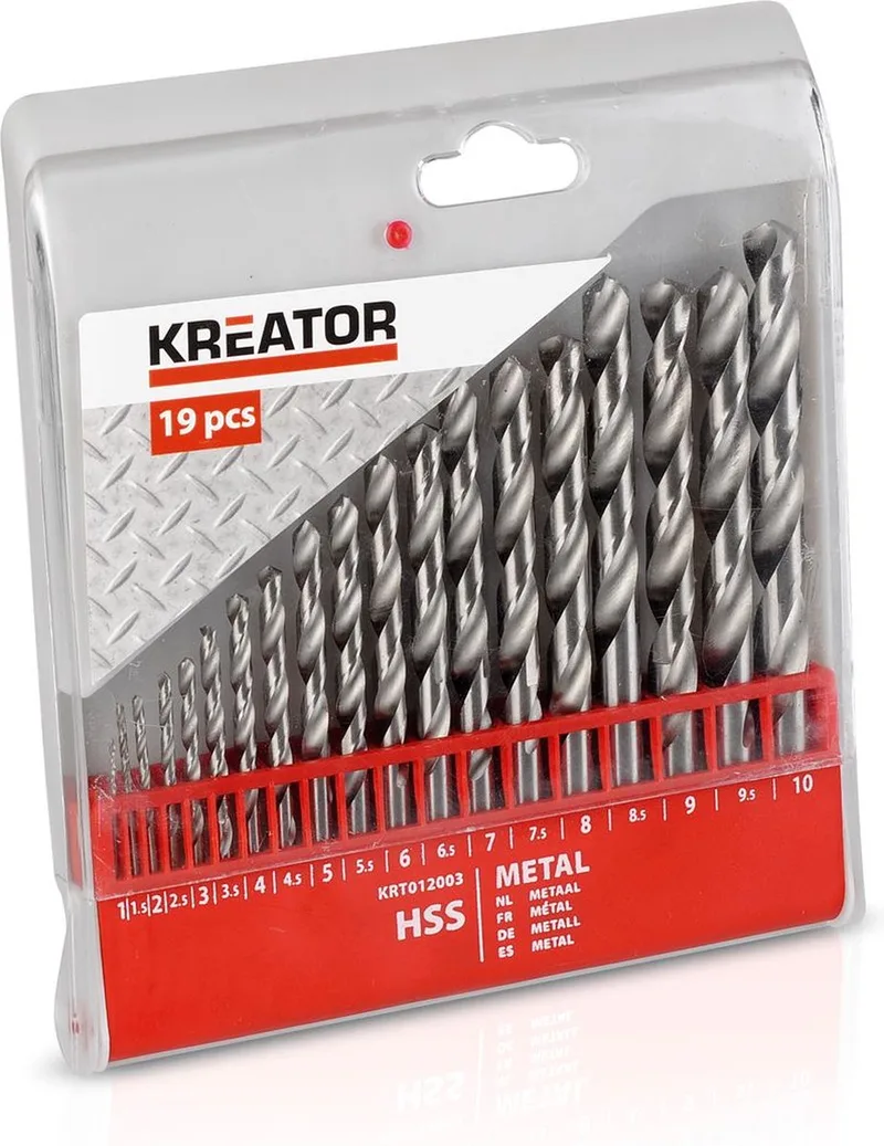 KRT012003 Metaalboren - 19 delige set - 110mm von Kreator – Produktbild