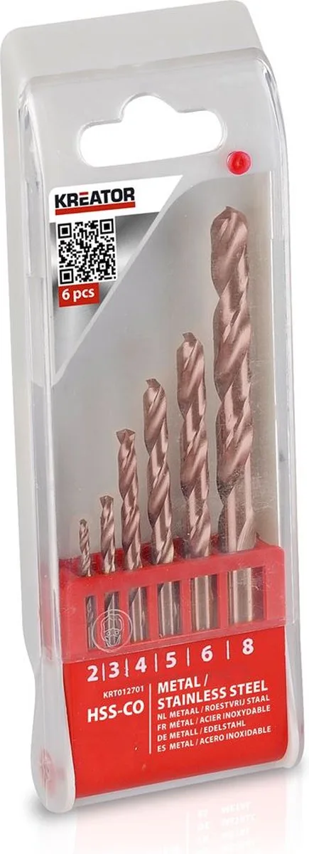 KRT012701 Metaalboren - 6 delige set by Kreator – product image