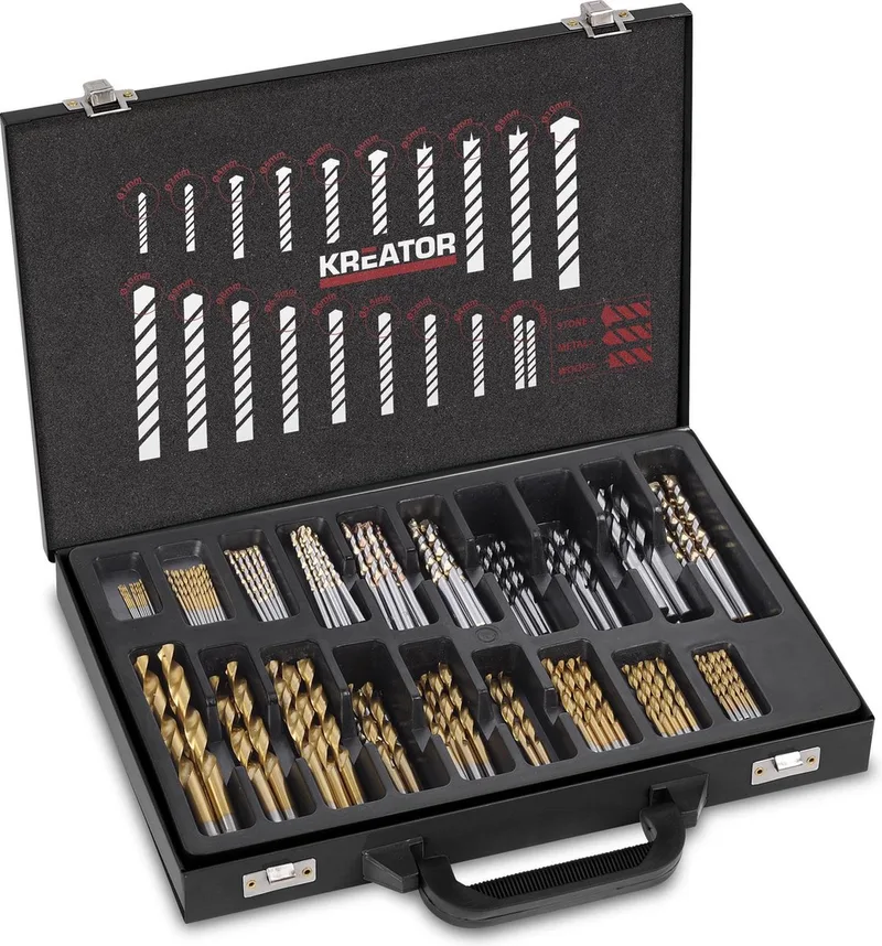 KRT012800 - Bit- en borenset - Metaal - 120 delig by Kreator – product image