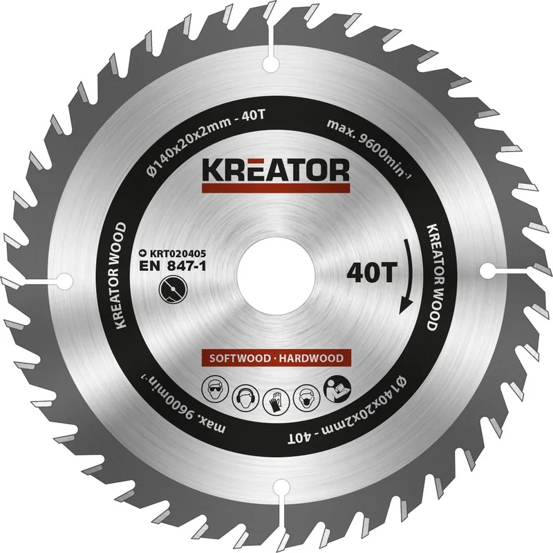 KRT020405 - Cirkelzaagblad - 140mm40t by Kreator – product image