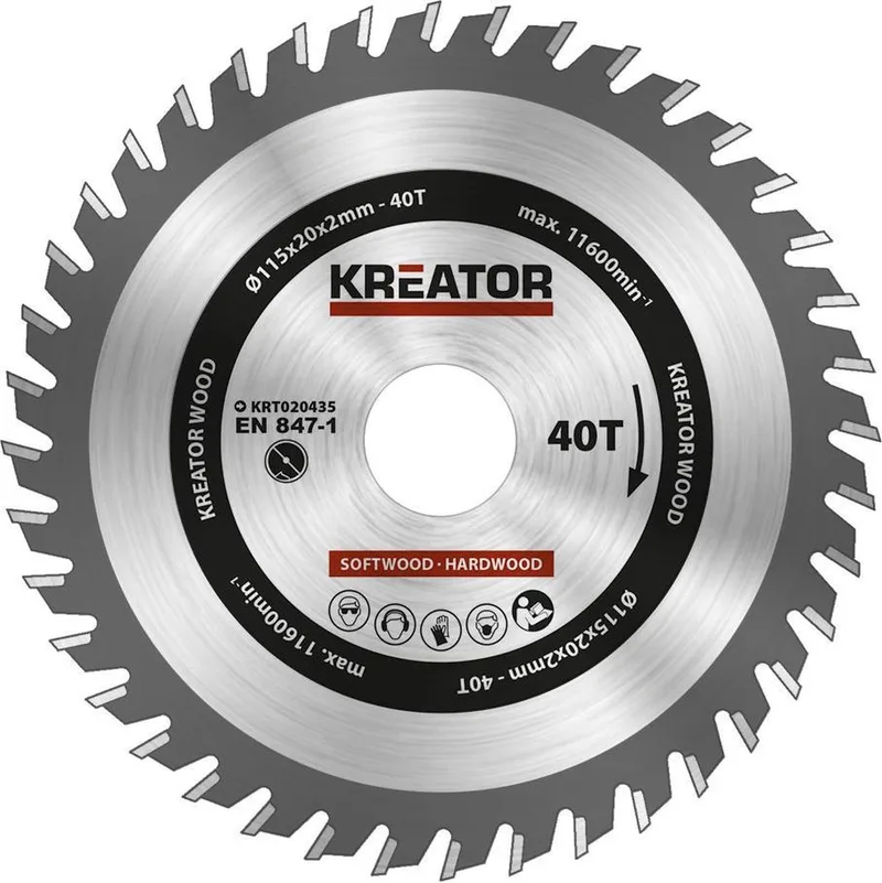 KRT020436 Zaagblad hout 235mm 40T von Kreator – Produktbild