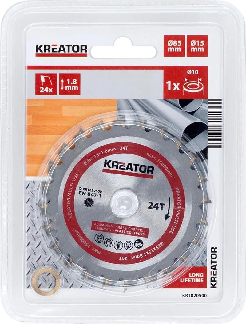 KRT020500 Zaagblad hout - 85mm24t by Kreator – product image