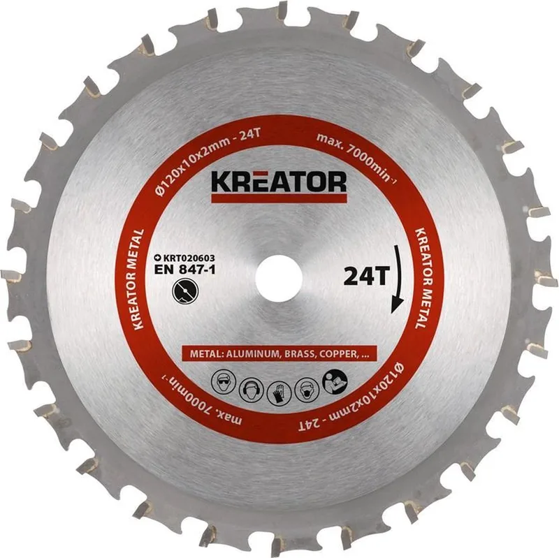 KRT020603 Zaagblad hout - 120mm24t by Kreator – product image