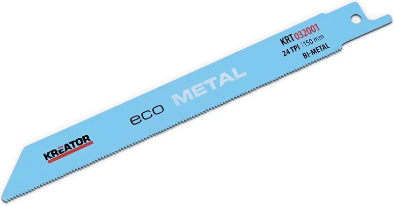 KRT032001 Zaagblad - Reciprozaag - Eco/Metaal - 150 mm - 24 TPI - 2 stuks von Kreator – Produktbild