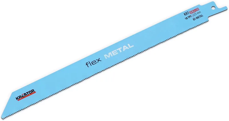KRT032003 Zaagblad - Reciprozaag - Flex/Metaal - 225 mm - 18 TPI - 2 stuks von Kreator – Produktbild