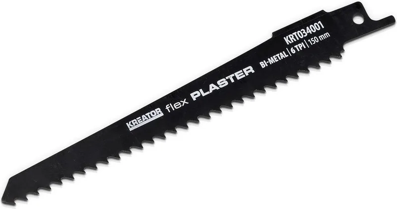 KRT034001 Zaagblad - Reciprozaag Flex/Gips - 150 mm - 6 TPI - 2 stuks by Kreator – product image