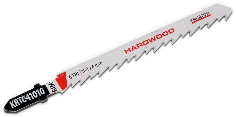 KRT041010 Decoupeerzaagbladen T-schacht – 2 stuks – hard hout – 100 mm von Kreator – Produktbild