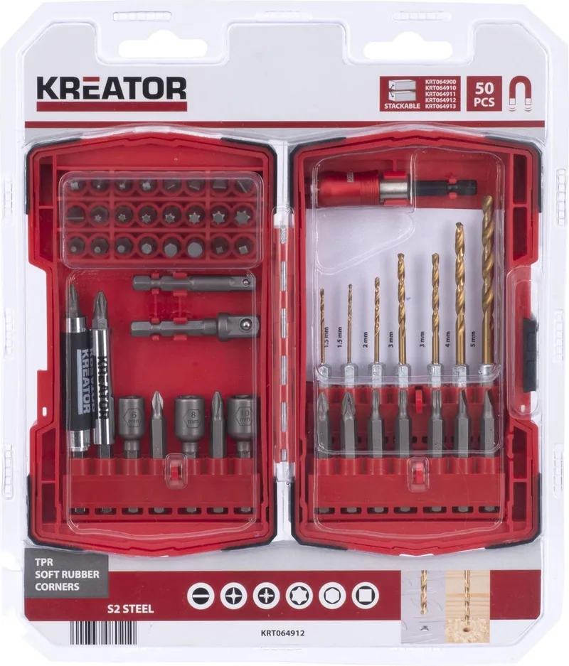KRT064912 Boorset - 50 stuks by Kreator – product image