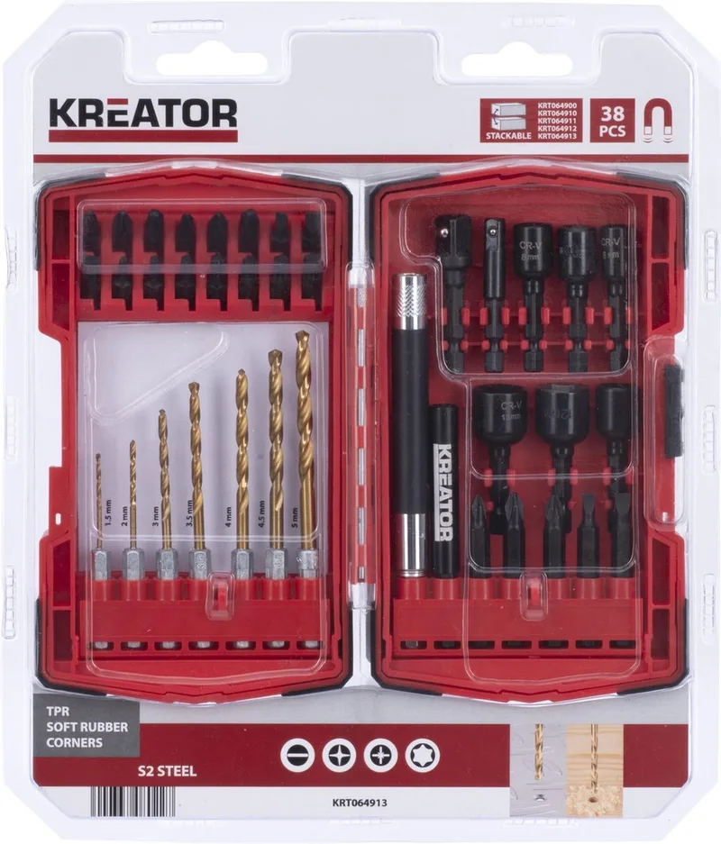 KRT064913 Boorset - 38 stuks de Kreator – image du produit