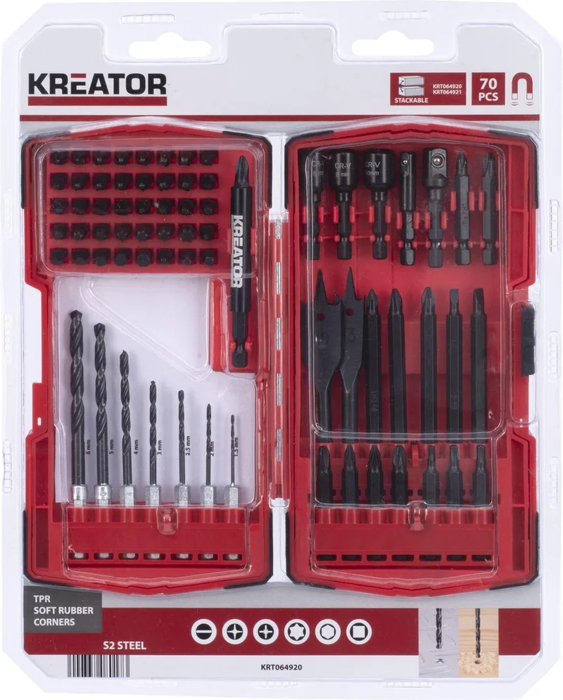 KRT064920 Boorset - 70 stuks by Kreator – product image