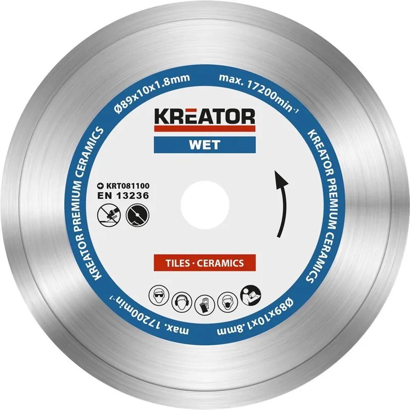 KRT081100 Diamantschijf D89 Premium nat by Kreator – product image