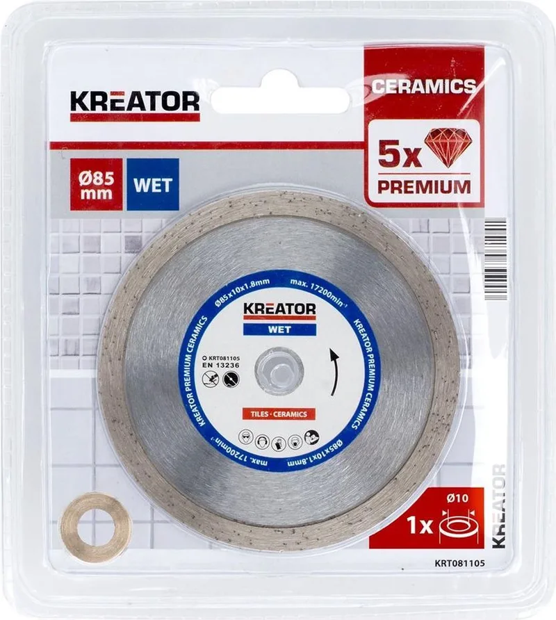KRT081105 Diamantschijf Ø85 mm - Premium - nat by Kreator – product image