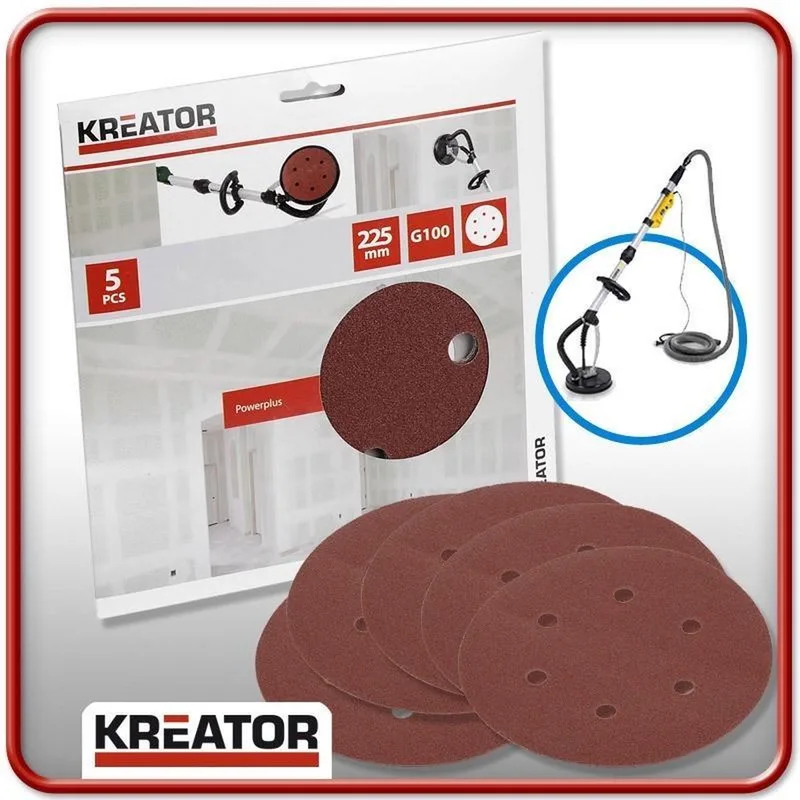 KRT232008 Schuurpapier Rond 225 mm K180 by Kreator – product image
