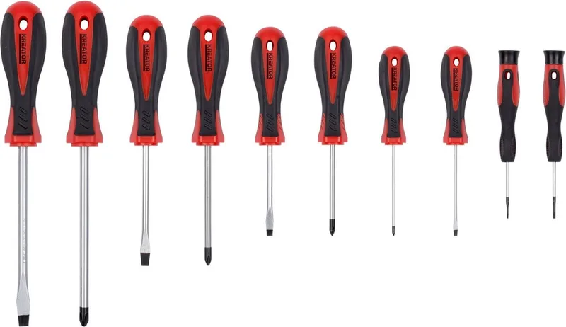 KRT400004 Schroevendraaierset - 44 stuks by Kreator, Black, Red – product image