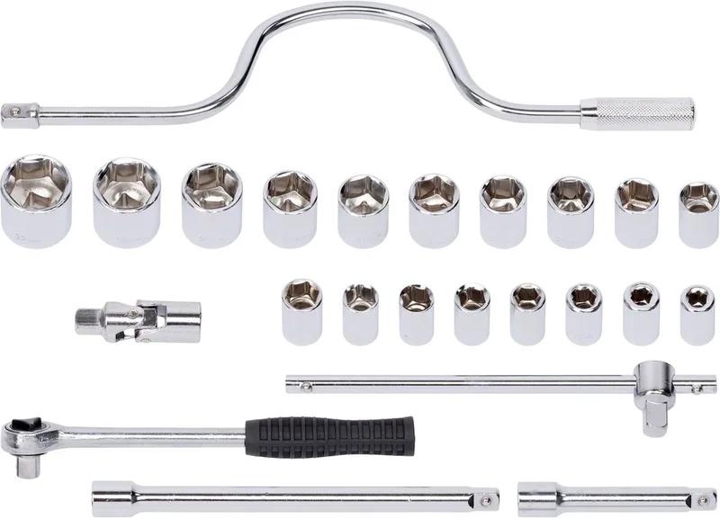 KRT500104 Dopsleutelset - 24 delig de Kreator, Metaal – image du produit