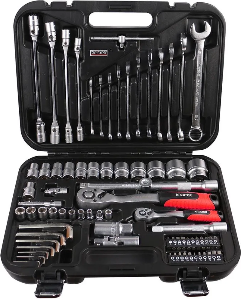 KRT500121 Dopsleutelset - 77 delig von Kreator – Produktbild