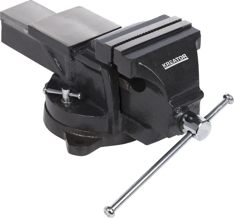 KRT554011 Draaibare bankschroef - 100mm - 7kg van Kreator – productafbeelding