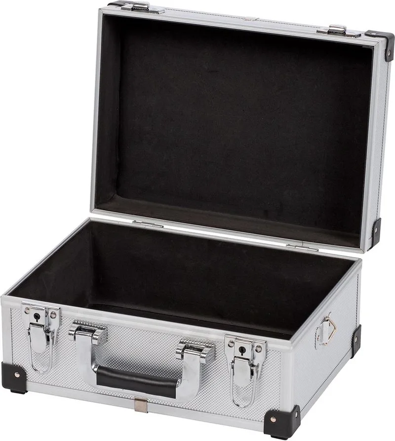 KRT640106S Gereedschapskoffer - 320 x 230 x 160 mm - (geleverd zonder gereedschap) van Kreator, Zilver – productafbeelding 1 van 6