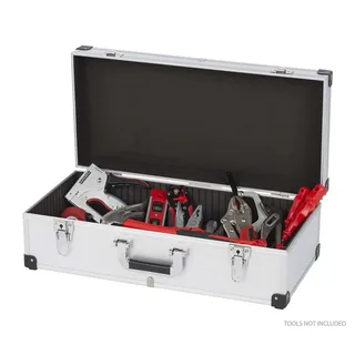KRT640280S - Gereedschapskoffer - 560 x 265 x 173 mm - (geleverd zonder gereedschap) van Kreator, Zilver – productafbeelding 5 van 5