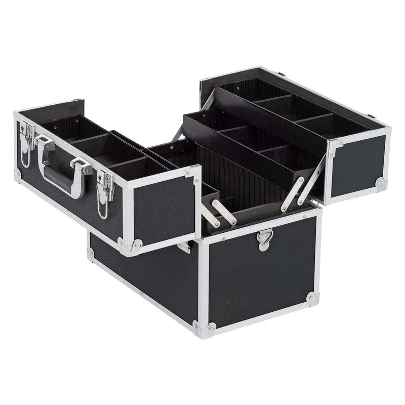 KRT640301B Gereedschapskoffer - 360 x 230 x 300 mm - (geleverd zonder gereedschap) van Kreator, Zwart – productafbeelding 2 van 3