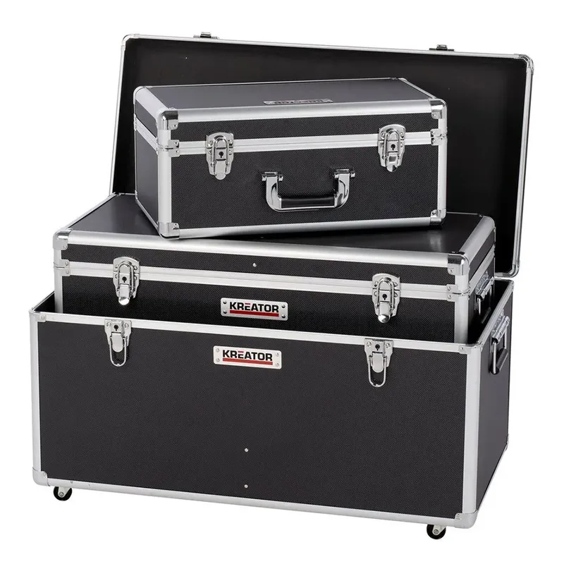 KRT640501B Gereedschapskoffer - 3 in 1 - (geleverd zonder gereedschap) van Kreator, Zwart – productafbeelding 2 van 4