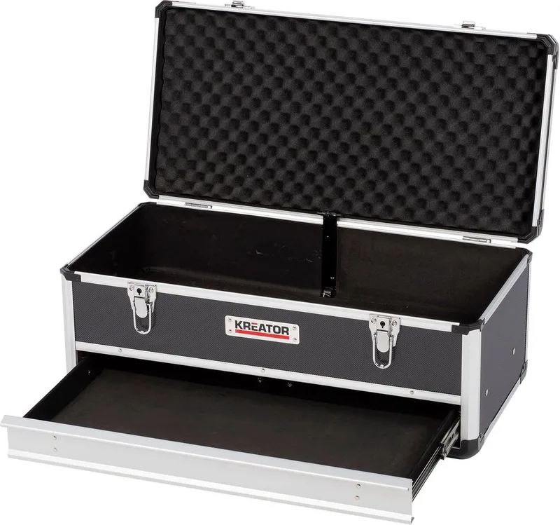 KRT640603B Gereedschapskoffer - 620 x 300 x 255 mm - (geleverd zonder gereedschap) de Kreator, Noir – image du produit 1 sur 5