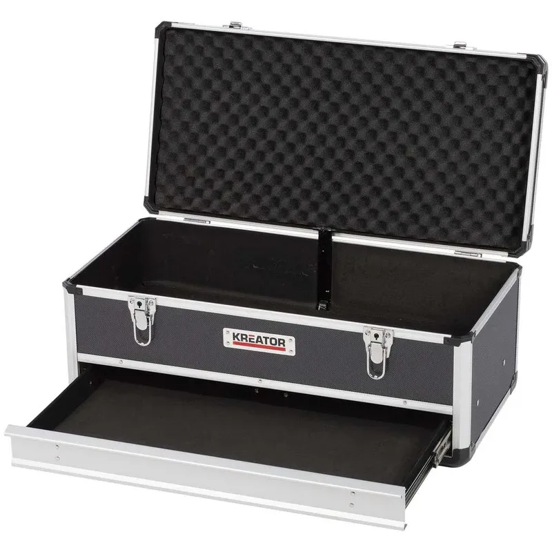 KRT640603B Gereedschapskoffer - 620 x 300 x 255 mm - (geleverd zonder gereedschap) de Kreator, Noir – image du produit 2 sur 5