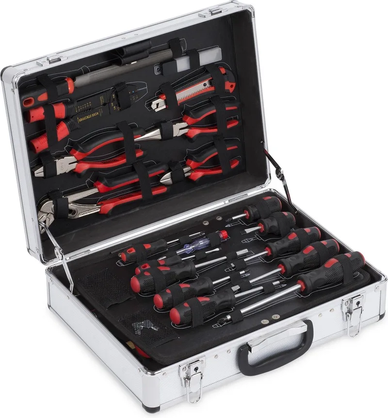 KRT951002 Gereedschapskoffer - 109 delig - 45,6 x 13,8 x 34 cm de Kreator, Argent – image du produit
