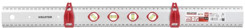 Liniaal KRTH70301 - Meetlat - 600 mm - aluminium - waterpas - Gereedschap, handgereedschap, meter von Kreator, Metaal – Produktbild