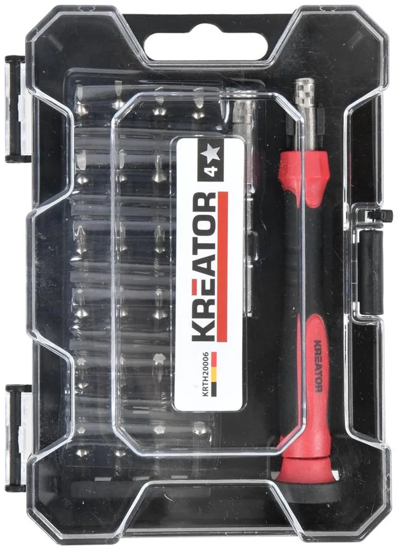 Ratelschroevendraaier KRTH20006 - Ratelgereedschap, 26 st. - Gereedschap, Handgereedschap von Kreator, Schwarz – Produktbild