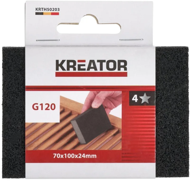 Schuurblok KRTH50203 - Schuurpapier, Schuursteen - K120 - Gereedschap, Handgereedschap von Kreator – Produktbild