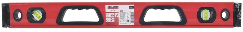 Waterpas KRTH71003 – Nivelleerinstrument, 600 mm – Magnetisch - Gereedschap, Handgereedschap de Kreator, Rouge – image du produit