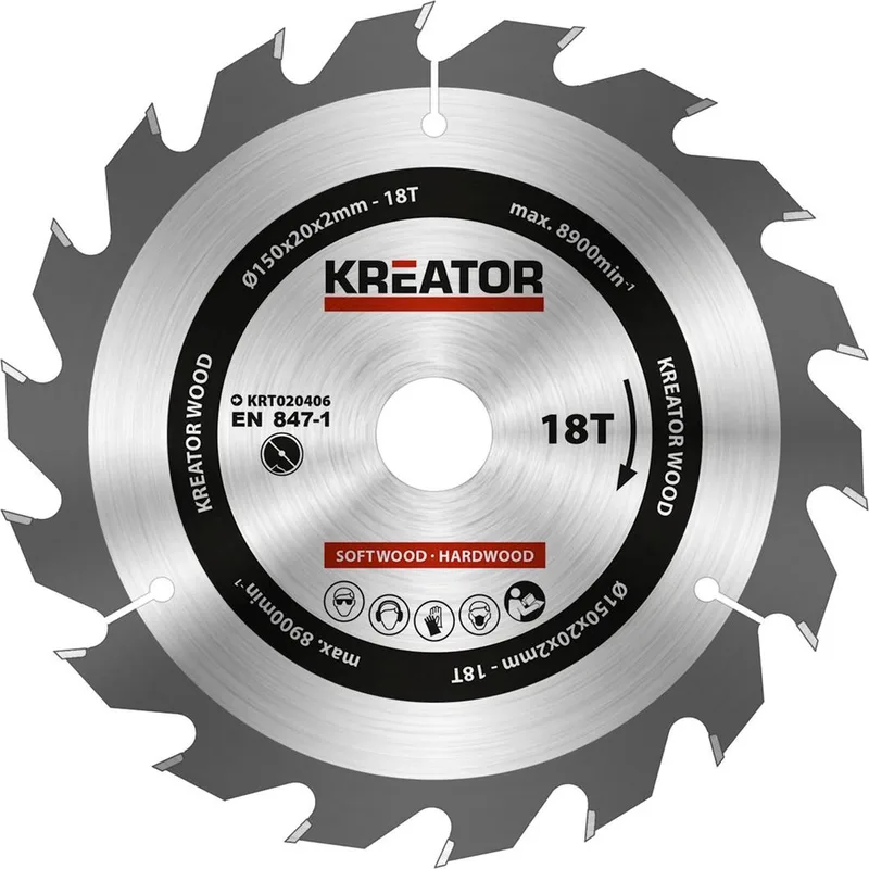 ZAAGBLAD HOUT 150MM18T de Kreator – image du produit